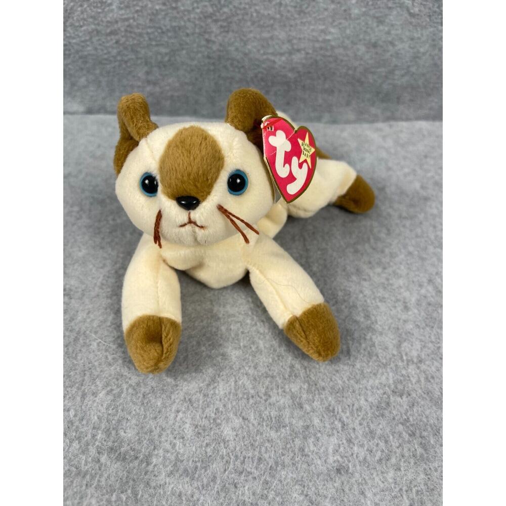 Ty Beanie Baby - SNIP‎ the Siamese Cat (7.5 Inch)